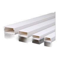 鸣固 线槽PVC板 地线走线电线电缆过线槽 阻燃绝缘明装室内穿线槽 方槽30*15 加厚型 10只装 KD566565