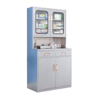 鸣固 201不锈钢储物柜药柜展示柜器械工具柜工厂药厂存储柜仪器柜 二斗