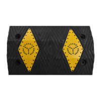 鸣固橡塑减速带汽车限速垄加厚斜坡缓冲带公路道路面坡道4个厚奔驰款减速带-轻款500*300*35