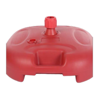 鸣固 圆形遮阳伞底座 20L 红