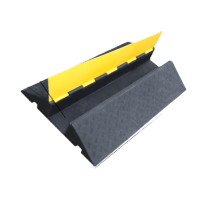 鸣固橡胶线槽减速带护线压线板盖线板电缆保护槽板室外盖板大一线-橡胶-加大槽径1000*580*120