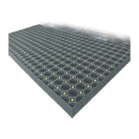 鸣固 除尘防滑垫圆刷刮泥垫入户门垫酒店室外地垫雪天店铺进门防水地毯灰块灰刷75*240cm