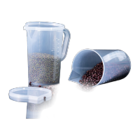 鸣固 PP塑料量杯加盖500ml KD784753