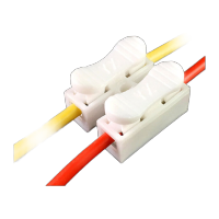 鸣固 按压式接线端子 灯具导线接头 小电流通用接线器 CH3三进三出*100只 KD588088