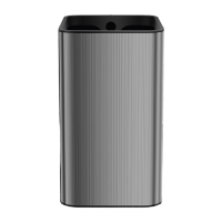 鸣固大号卫生桶办公客厅卧室卫生间厨房方形无盖垃圾桶不锈钢垃圾不锈钢垃圾桶15L银色无盖