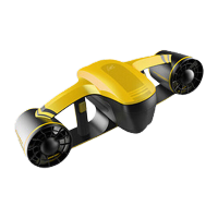 鸣固 水下推助器无人机潜水装备浮潜推进器水下助推器水下机器人 黄色