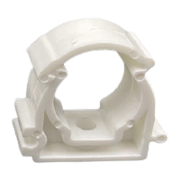 鸣固 ppr管卡 水管配件水暖管件带扣卡扣式全包卡20/4分水管塑料固定卡 白色[200个/袋]