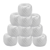 鸣固 打包捆扎绳透明塑料绳草球白色捆扎绳包装绳加厚耐磨 10卷MGH2352 KD576570