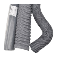 鸣固 ZL2284螺旋伸缩风管 伸缩软管通风排气 高温风管 加强尼龙布风管耐温-15℃-+130℃(10米1条)51mm