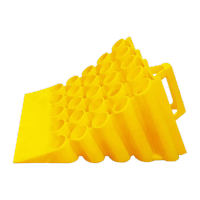 鸣固 塑料止退器 阻车器斜坡阻退器倒车器车轮定位器 便捷式汽车防溜车止滑三角木35x25x20cm