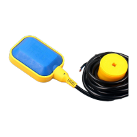 鸣固 电缆式浮球开关水位开关球液位控制器水泵浮球开关 方形线长8米