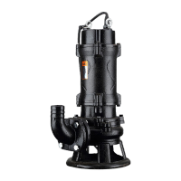 鸣固 防汛污水泵大流量抽水泵排污泵切割式潜水泵化粪池抽粪带绞刀 三相2200W/380V2寸口切割泵KW8x6189