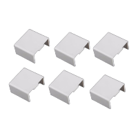 鸣固 pvc线槽配件明装 阴角 阳角 弯头 三通 直接 平弯 广东型线槽配件 40*20mm六个直接KW305760