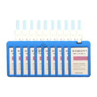 鸣固 胸卡工牌 学生卡套 塑料防水卡套 双面透明学生证工作证件卡套 浅蓝(含挂绳)10个