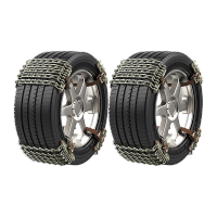 鸣固 轮胎防滑链 金属耐磨钢铁防滑链 冰雪地泥沙脱困链 5道铁链 8条装小号