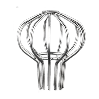 鸣固  不锈钢户外天台地漏盖过滤罩屋顶阳台雨水斗排水管防堵网罩  201不锈钢 适用50mm管径