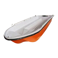 鸣固 玻璃钢冲锋舟双层加厚应急救援用船520型 MGF1401