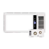 鸣固 风暖浴霸排气扇一体机浴霸灯 五合一集成吊顶浴霸 OY-600-6 加厚阻燃pp面板2700w 有线按键