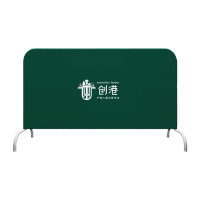 鸣固 不锈钢铁马罩定制牛津布要绿色带创港logo