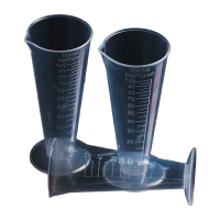 鸣固 PP三角量杯 塑料量杯 刻度杯 刻度量杯 透明杯 容量杯 三角杯 100ml(2个) KS425421