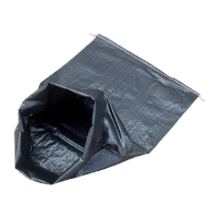 鸣固 防汛抗洪编织袋 塑料编织袋蛇皮袋子抗老化编织袋 40x60cm黑色10条装