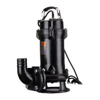 鸣固 污水泵 大流量抽水泵排污泵切割式潜水泵带绞刀泥浆泵 单相1100W/220V2寸口污水切割泵 KW8x0883