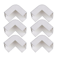 鸣固 pvc线槽配件明装 阴角 阳角 弯头 三通 直接 平弯 广东型线槽配件 25*15mm六个阳角KW731730