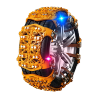 鸣固 轮胎防滑链 SUV轿车越野车面包车通用型 警示黄两爪通用中号8片