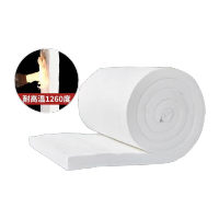 鸣固 保温防火棉岩棉板耐火棉石棉纤维棉隔热棉 硅酸铝毯 厚:50mm(3600X610)单面铝箔