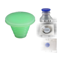 鸣固  下水道防臭塞子防虫硅胶橡皮塞地漏水池PVC鱼缸地沟管道配件  18-34mm绿色