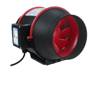 鸣固 斜流增压管道风机换气扇室内排风扇新风机 斜流管道风机 6寸80w540风量(双速开关)