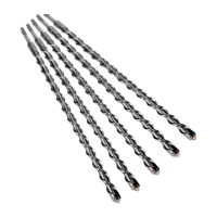 鸣固 精品圆柄电锤钻头 穿墙墙壁冲击钻头混凝土打眼墙砖扩孔 电锤钻头-圆柄两坑两槽 16x200mm