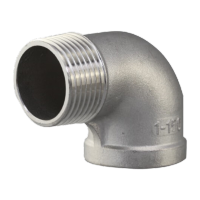 鸣固 精铸不锈钢90度内外丝弯头304材1.5寸/DN40/11/2KW2171
