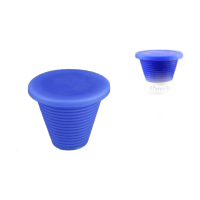 鸣固 下水道防臭塞子防虫硅胶橡皮塞地漏水池PVC鱼缸地沟管道配件 45-75mm蓝色KW379369