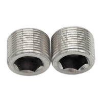 鸣固 304不锈钢内六角油塞丝堵管堵螺塞闷 M16*1.5 (10个)