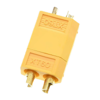 鸣固 航模插头连接线公母头带线插头大电流航空电调转接头 XT60公头线 12AWG 55MM