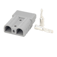 鸣固 适用于安德森电动叉车充电插头大电流连接器电瓶接插件 120A灰色一只 MGL0342