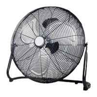 鸣固 ZL2997趴地扇落地扇工业风扇强力大功率台式大电风扇 黑色 20寸4档 KS971228