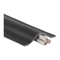 鸣固 PVC自粘压线条 防踩遮盖电线走线槽明装地面墙面理线固定 35mm(压1支≤5mm线)1米 黑色 MGL0874