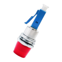 鸣固 光纤适配器转接头 耦合器 法兰盘 工程电信级 单模级红光笔小方头耦合器 LC公-FC母单模 MGL2743