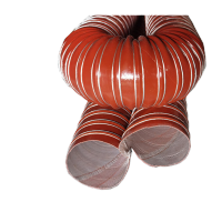 鸣固 ZL2305高温软管高温排气管 耐高温风管 高温硫化管 耐温-60-+280度 (4米一条)51mm