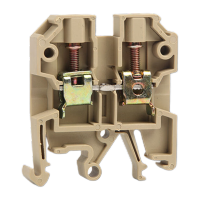 鸣固 米黄色SAK导轨螺钉式接线端子 JXB快速接线柱电压端子SAK-2.5EN MGL1879