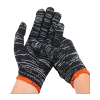 鸣固 劳保线手套 加厚耐磨线手套花线棉纱手套 劳动工业工地工作手套 480克 12双 ZG1863 KS630584