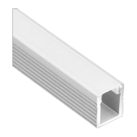 鸣固 led线形灯槽 灯带卡槽暗装嵌入式 灯带铝槽+PVC面板 加厚白8*9mm1米(3米/根 非整根不发)