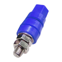 鸣固 JXZ接线柱 面板接线端子50A大电流4mm香蕉插座 M6*45MM 蓝色 铜 KS062578