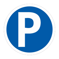 鸣鸣固 圆形铝板标志牌 [P]铝板+送双面胶条40x40cm