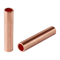 鸣固  GT铜连接管 紫铜 通孔铜直通管接线铜管铜线鼻子连接管 直通GT-10(20只/包) BGL0353