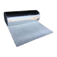 鸣固 隔热防火棉隔热毯 玻璃纤维毡 单面贴铝箔25mm *1平方