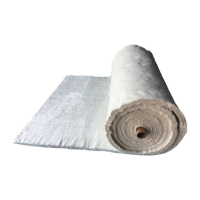 鸣固 隔热防火棉隔热毯 玻璃纤维毡 白胚30mm整卷880*10米