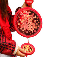 鸣固3D发光福字挂灯电池款百福+福袋ZL5220